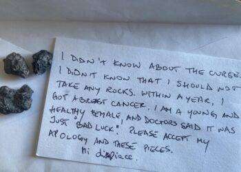 La maledizione di Pompei, donna restituisce pietre rubate