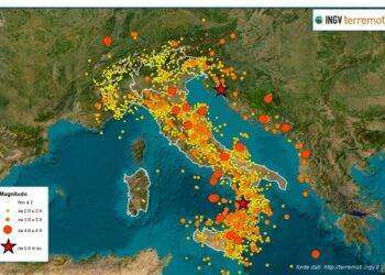 Nel 2023 in Italia 16.307 terremoti, uno ogni 30 minuti
