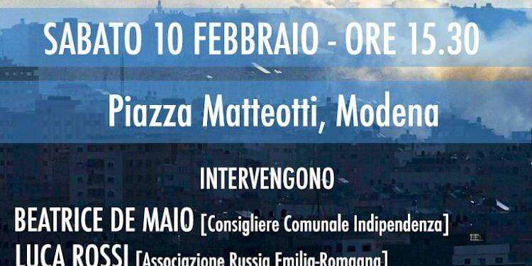 Guerre a Gaza e in Ucraina e libertà di espressione: manifestazione a Modena