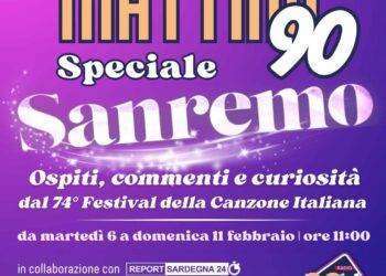 Speciale Sanremo, dal 6 all’ 11 febbraio su Radio 90-4You Studi Sardegna
