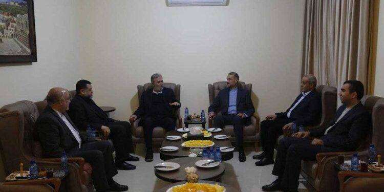 Il ministro degli Esteri iraniano  ha incontrato delegazione dei movimenti della resistenza palestinese