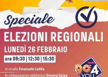 Speciale elezioni regionali, lunedì 26 febbraio 2024 su Radio 90S4you