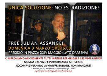 Milano, il 3 marzo in piazza per Julian Assange