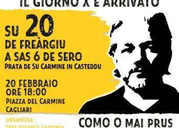 Caso Assange, il 20 febbraio anche in Sardegna una grande protesta pacifica organizzata da Free Assange Sardinia