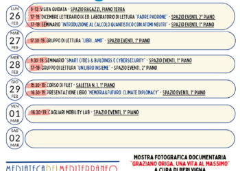 Cagliari, appuntamenti alla MEM nella settimana dal 26 febbraio all’1 marzo 2024