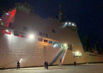 Nave Vulcano con bimbi palestinesi arrivata alla Spezia