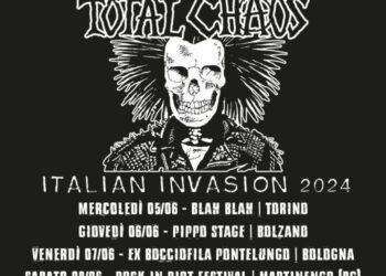 I Total Chaos annunciano cinque concerti in Italia: il 9 giugno a Quartucciu