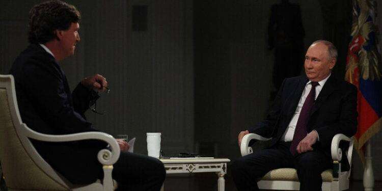 Putin intervistato da Carlson: “La Russia non sarà mai sconfitta dall’Ucraina”