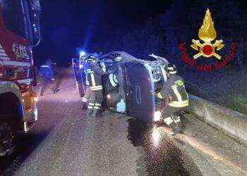 Tergu, scontro tra due auto: un ferito