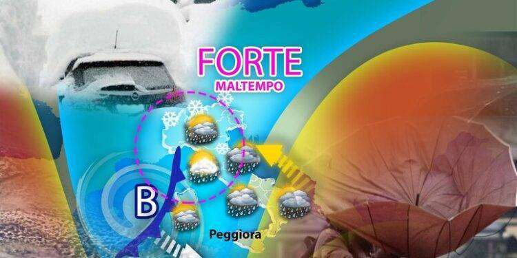 In arrivo un vortice ciclonico sull’Italia, prevista pioggia tutta la settimana