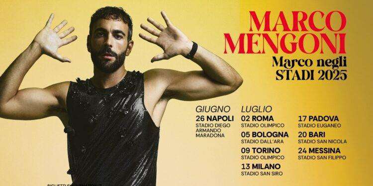 Marco Mengoni negli stadi: ecco le date del 2025