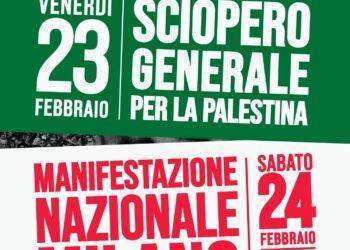 Palestina, sciopero generale venerdì 23 febbraio, i dettagli