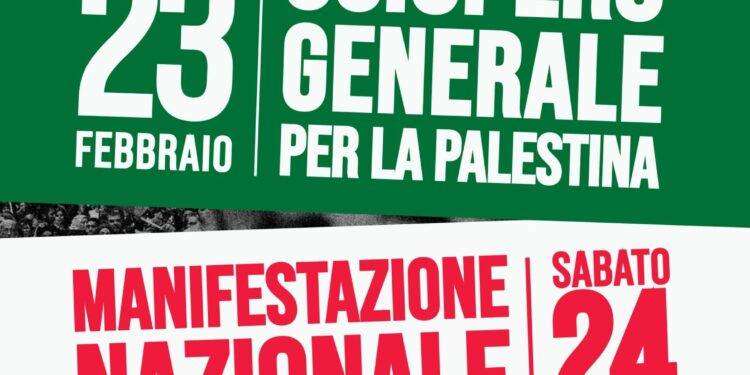 Palestina, sciopero generale venerdì 23 febbraio, i dettagli