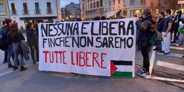 Cagliari, grande corteo transfemminista per la Palestina
