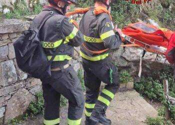 Siniscola, escursionista in difficoltà soccorsa dai vigili del fuoco