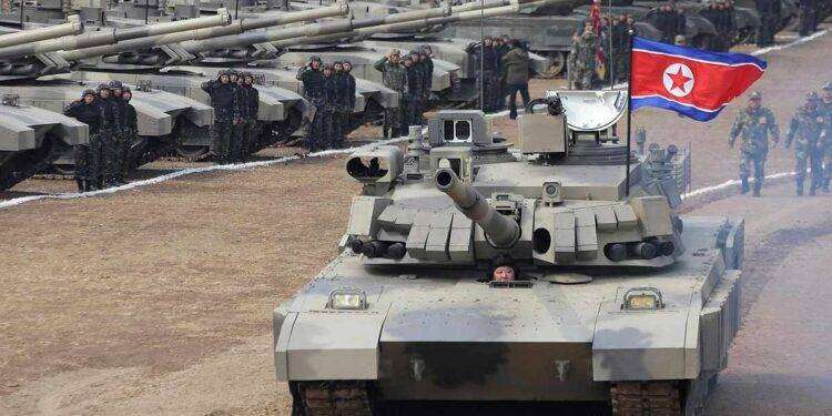 La Corea del Nord ha svelato un nuovo carro armato durante le esercitazioni di addestramento