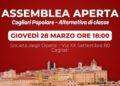 Elezioni a Cagliari, la sinistra si mobilita: assemblea il 28 marzo
