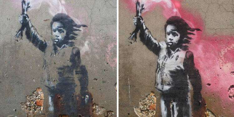 A Venezia sorveglianza h24 per il Bambino migrante di Banksy