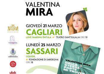 Valentina Mira a Cagliari il 21 marzo per Éntula e a Sassari il 25 per Liquida presenterà il libro “Dalla stessa parte mi troverai”