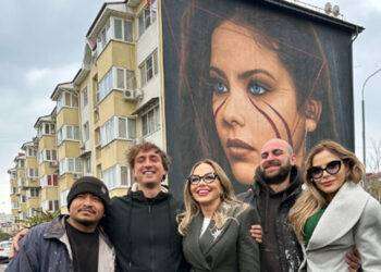 Russia, murale di Ornella Muti a Sochi realizzato da Jorit