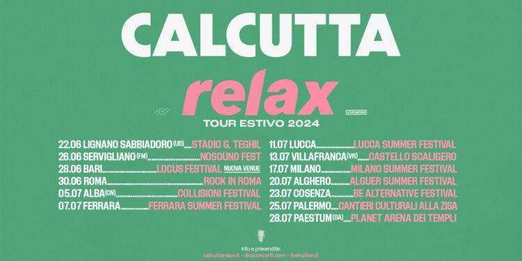 Calcutta annuncia il Relax Tour Estivo 2024