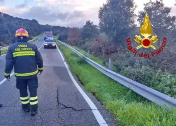 Maltempo, paura nell’Oristanese: frane e smottamenti