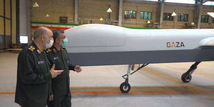 Il drone iraniano “Gaza” esposto in Qatar