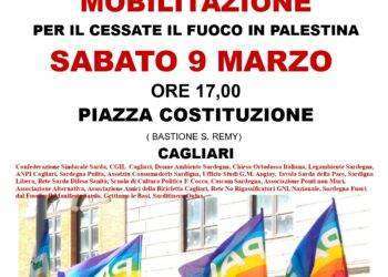 Palestina, sabato 9 marzo manifestazione per il cessate il fuoco