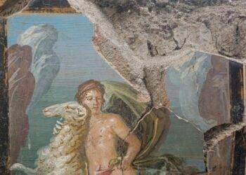 A Pompei spunta un affresco di Frisso e Elle