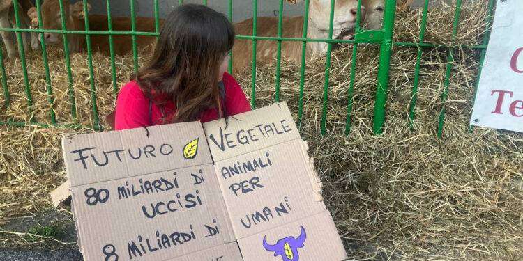 Azione diretta nonviolenta a Rovato alla Fiera delle Carni Lombardia
