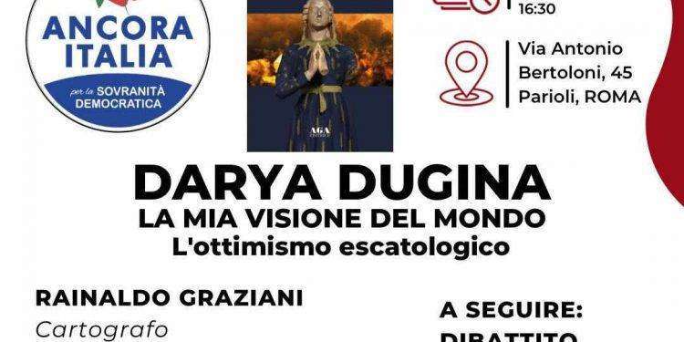 Roma, presentazione del libro “la visione del mondo” di Darya Dugina