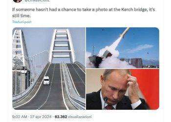 Gravissima affermazione dell’ambasciatore lituano che suggerisce attacco a ponte in Crimea