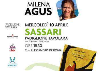 Milena Agus sarà ospite di Éntula a Sassari con il suo nuovo romanzo “Notte di vento che passa”