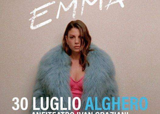 Emma Marrone sarà sul palco di Alghero il 30 luglio