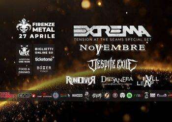 Firenze Metal Festival: il 27 aprile con Extrema, Novembre ed altri