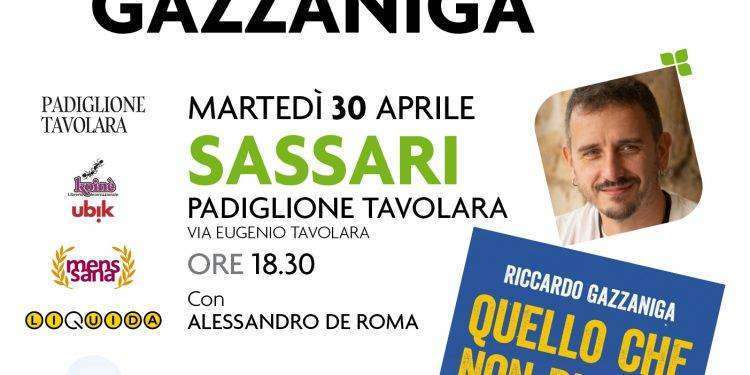Riccardo Gazzaniga sarà a Sassari martedì 30 aprile con “Quello che non dicono”