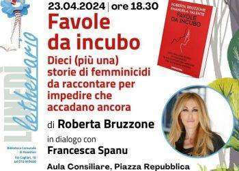 Assemini, presentazione del libro di Roberta Bruzzone: ‘Favole da incubo. Dieci (più una) storie di femminicidi”