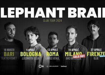 Elephant Brain in tour, una data a Cagliari