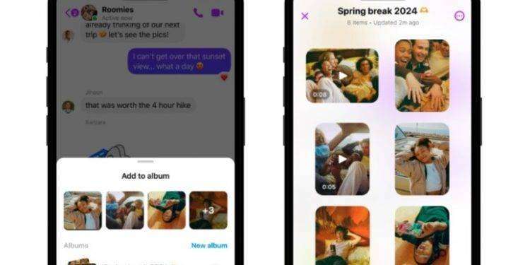 Messenger, ecco gli album condivisi e le foto in alta definizione