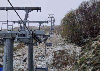 Torna l’inverno in Sardegna, imbiancato il Nuorese