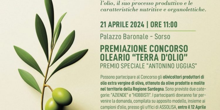 Concorso “Terra d’Olio 2024”, aperte le iscrizioni a Sorso