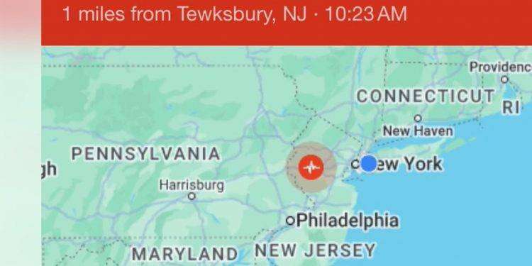 Sisma di magnitudo 4.7 in New Jersey, trema anche New York