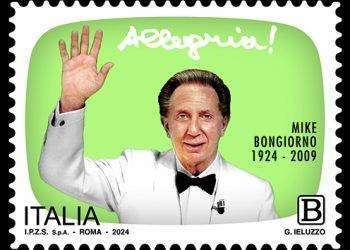 Il Ministero delle Imprese emette un francobollo “le Eccellenze italiane dello spettacolo” dedicato a Mike Bongiorno