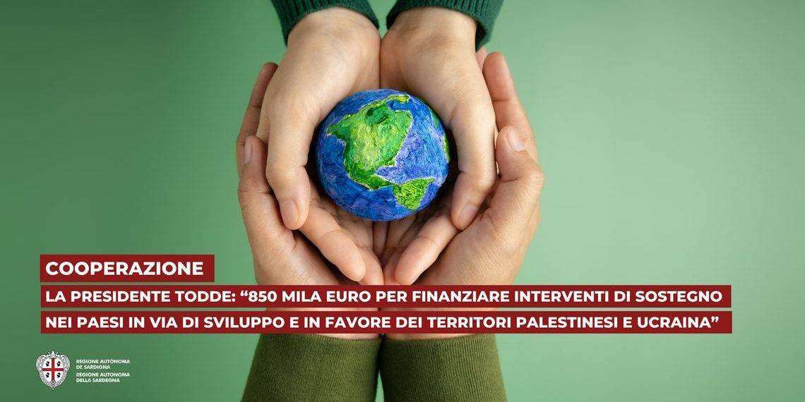 Cooperazione: presidente Todde, 850 mila euro per finanziare interventi di sostegno nei Paesi in via di sviluppo e in favore dei territori palestinesi e Ucraina