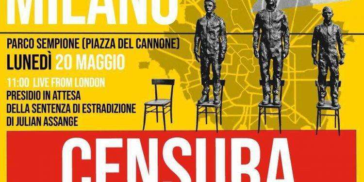 Il Comune di Milano nega il suolo pubblico per un’opera raffigurante Assange