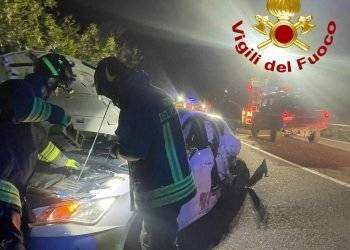 Scontro frontale a Ozieri: tre auto coinvolte, quattro feriti