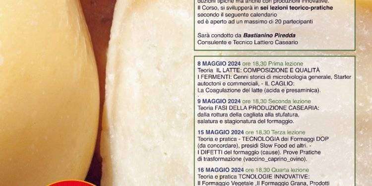 A Villanova Monteleone formaggi del territorio protagonisti attraverso un corso teorico-pratico di caseificazione