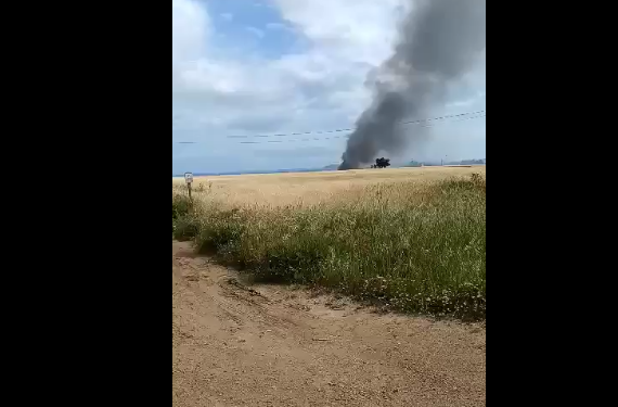 Video denuncia, incendio vicino al campo nomadi tra Selargius e Settimo San Pietro