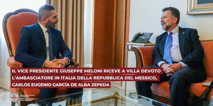 Messico: il vice presidente Meloni riceve l’ambasciatore Zepeda