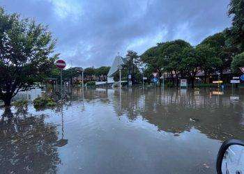Forti piogge in Fvg, allagamenti a Lignano